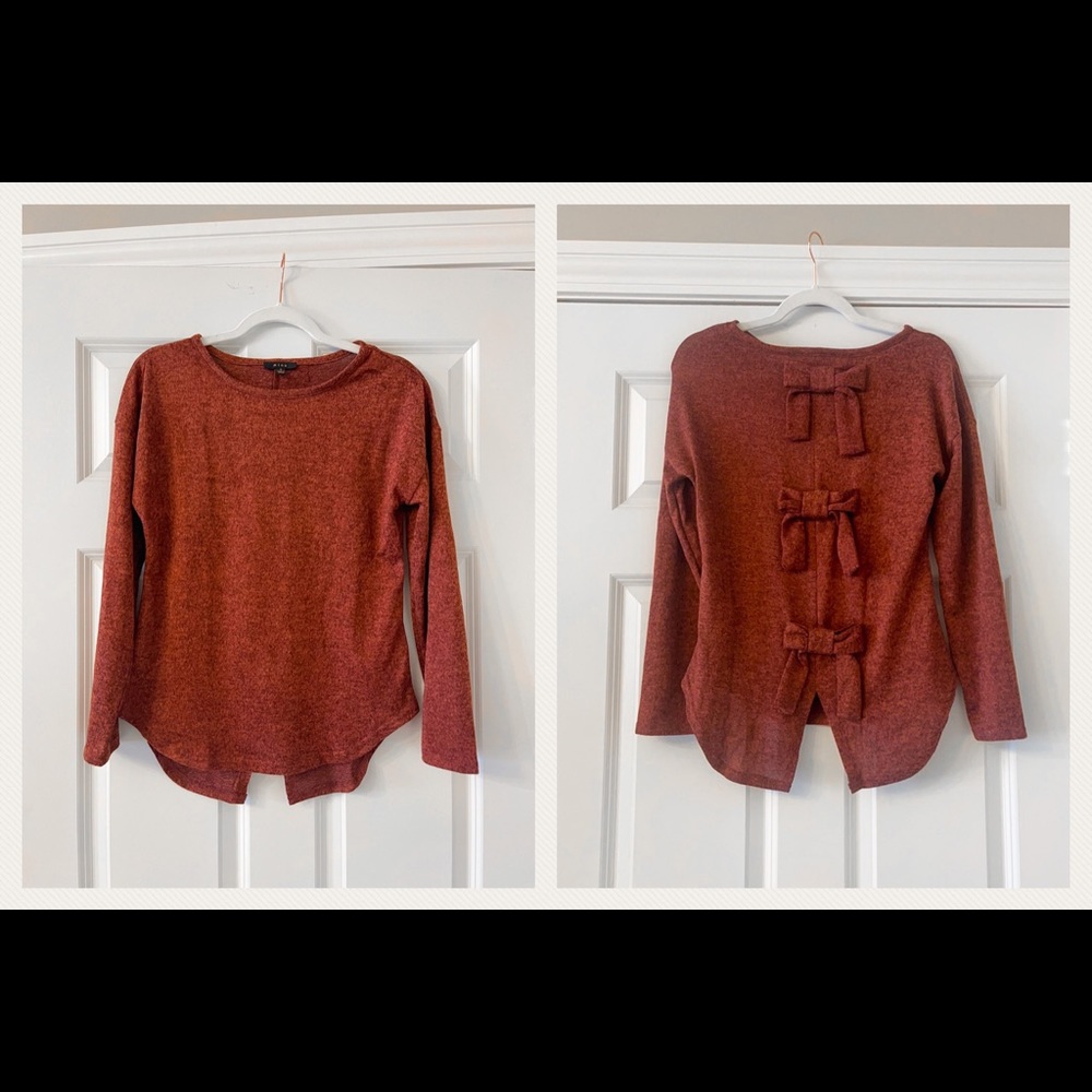 Target Mine Brown Sweater with bows in back